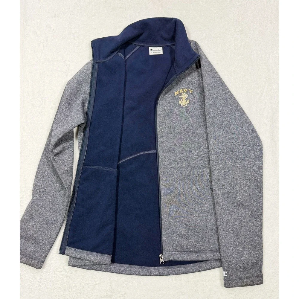 Champion Softshell US Navy Women's Small Jacket Blue Embroidered